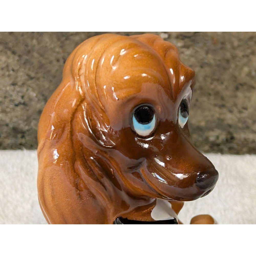Norcrest Calendar Birthday November Dog Figurine A646 Thanksgiving Pilgrim Hat - Picture 9 of 12